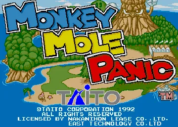 Monkey Mole Panic (USA) screen shot title